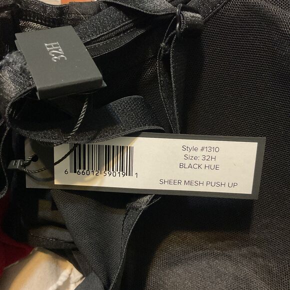 Curvy Couture Plus Size Sheer Mesh T-Shirt Bra 32H - Picture 6 of 7